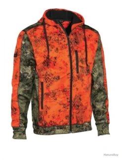 Blouson De Chasse Wolf Enfant Camo Snake Orange Verney Carron
