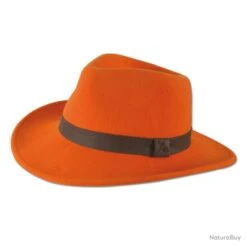 Chapeau Feutre Orange Woolchap Taille L (Taille 03)