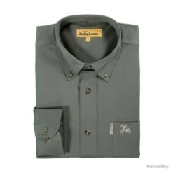 Chemise De Chasse Verney Carron Stretch Grouse - Vert / 2XL