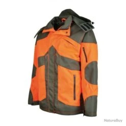 VESTE HOMME LIGNE VERNEY-CARRON RHINO - ORANGE/KAKI