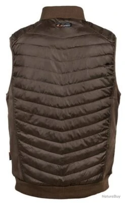 Verney-Carron -Verney-Carron 00002 Doudoune sans manches Jaguar marron bi matiere ProHunt VERNEY CARRON S