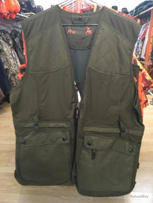 Gilet De Chasse Verney Carron Pro Hunt Grouse Kaki Taille 2XL 2 Gilet De Chasse Verney Carron Pro Hunt Grouse Kaki Taille 2XL – Image 2