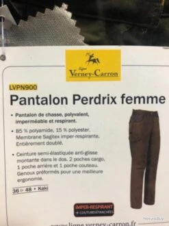 Pantalon Chasse Femme -Verney-Carron 00003 Pantalon chasse femme