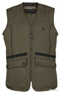 Gilet De Chasse Sans Manches Grouse Kaki Pro Hunt