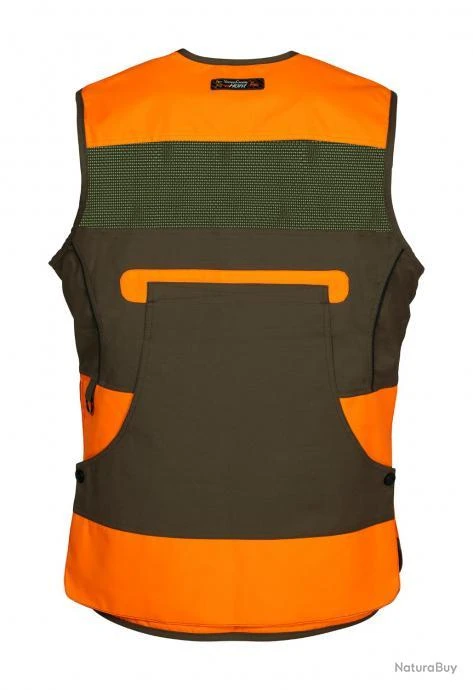 Gilet De Chasse ProHunt Grouse Kaki Orange 2 Gilet De Chasse ProHunt Grouse Kaki Orange â Image 2
