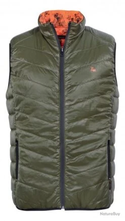 Gilet Matelassé Réversible ProHunt Léopard Kaki Snake Blaze -Verney-Carron 00006 Gilet matelasse reversible ProHunt Leopard Kaki Snake Blaze