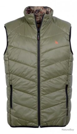 Gilet Matelassé Réversible ProHunt Léopard Kaki Snake Forest -Verney-Carron 00006 Gilet matelasse reversible ProHunt Leopard Kaki Snake Forest