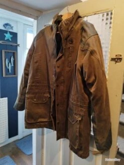 Magnifique Veste De Chasse Neuve VERNAY CARRON FOX TROT XL Aspect Vieux Cuir