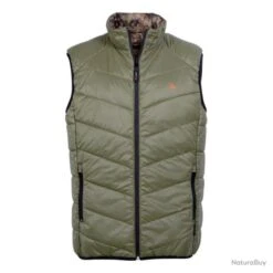 Gilet Réversible Verney Carron ProHunt Leopard Kaki Snake Forest Camo Vert -Verney-Carron 00021 Gilet reversible Verney Carron ProHunt Leopard Kaki Snake forest Camo Vert