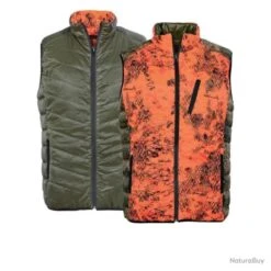 Gilet Réversible Verney Carron ProHunt Leopard Snake Blaze Camo Blaze Vert